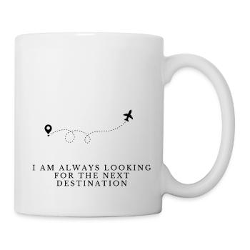 Where is my next Destination? #travel - Tasse - Weiß - Rechts