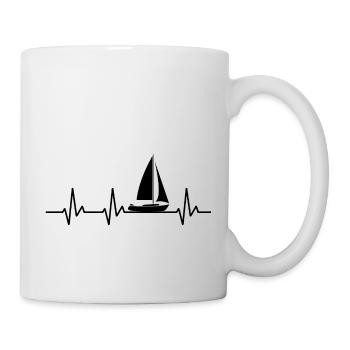 Voile Voilier Sport - Mug blanc - blanc - Droite
