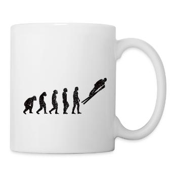 Ski jumper Winter sports Ski jumping Ski ski flying - Mug - white - Right