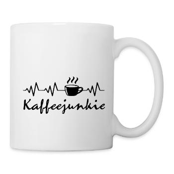 Coffee junkie | Coffee is living - Mug - white - Right