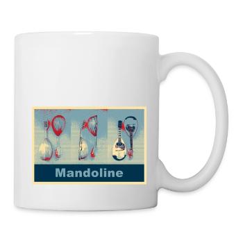 Mandoline (Collage von drei Seiten fotografiert) - Tasse - Weiß - Rechts