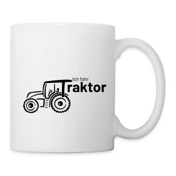 ich fahr Traktor - Tasse - Weiß - Rechts