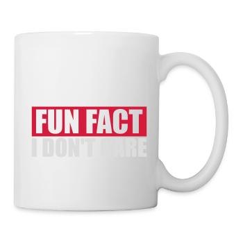I don't care fact - Mug - white - Right