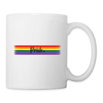 Pride Rainbow LGBTQ Design - Tasse - Weiß - Rechts
