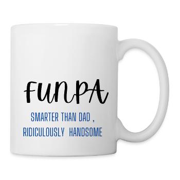 FUNPA smarter than dad ,grandpa birthday - Mug - white - Right