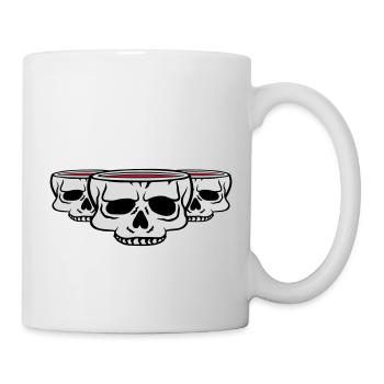 Crâne de la Coupe des Amis 3 - Mug blanc - blanc - Droite