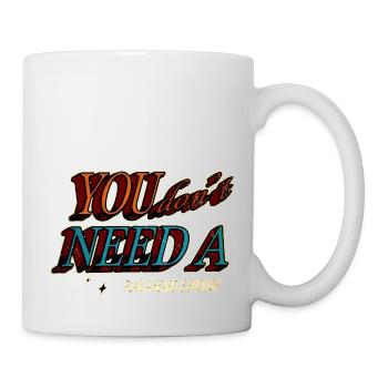 funny quote antiviral beard funny daddy bear - Tasse - Weiß - Rechts