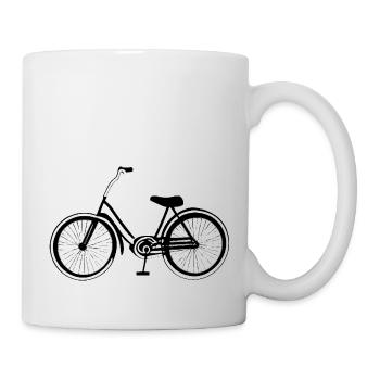 Fahrrad Gekritzel Fahrräder Radfahren Silhouette 7 - Tasse - Weiß - Rechts