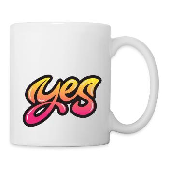 yes sing funny no girl feminism apply always - Mug - white - Right