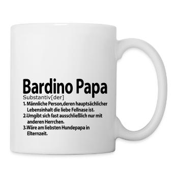 Bardino Majorero Canario Papa Herrchen Definition - Tasse - Weiß - Rechts
