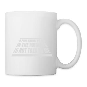 ne me parle pas - Mug blanc - blanc - Droite