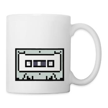 Cassette Idée cadeau rétro pixélisée - Mug blanc - blanc - Droite