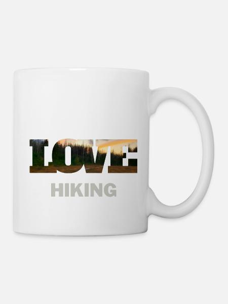 Alpes Amour Randonnée Montagnes Cadeau Photo Vacances - Mug blanc - blanc