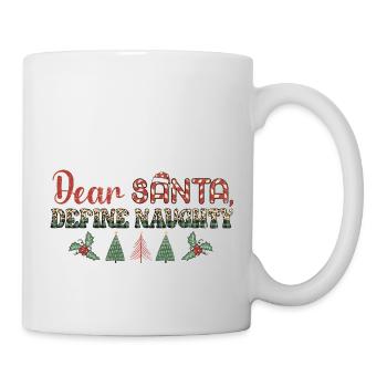 Merry Christmas, Christmas, Ugly Sweater, santa - Mug - white - Right