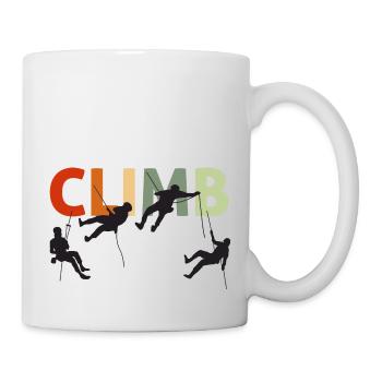 Climbing, Climbing, Climbing Retro Vintage - Mug - white - Right