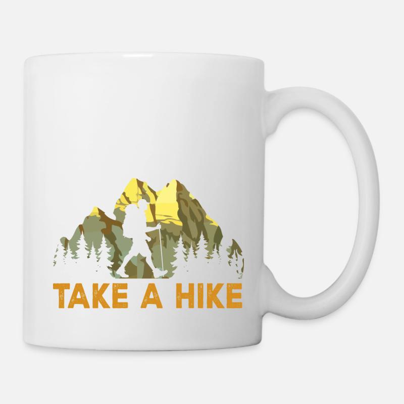 Faites de la randonnée. Faites une randonnée. Randonnée, Trekking, - Mug blanc - blanc