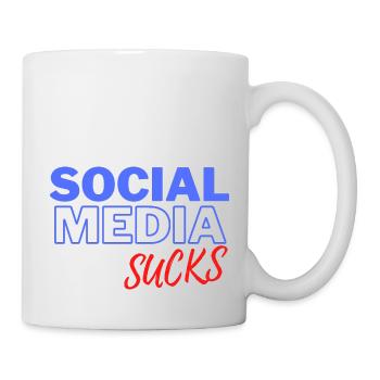 Social Media Sucks - Mug - white - Right