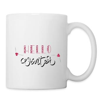 Hello Winter - Tasse - Weiß - Rechts