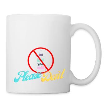 Sekundenkleber please don`t - Tasse - Weiß - Rechts