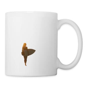 surfer girl - Tasse - Weiß - Rechts