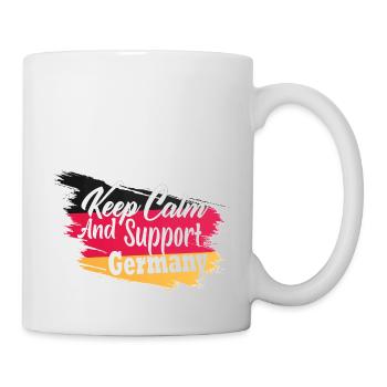 garder son calme et soutenir l’Allemagne - Mug blanc - blanc - Droite