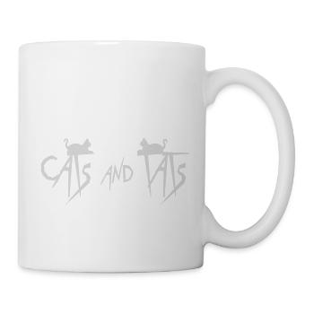 cats and tats Zitat - Tasse - Weiß - Rechts