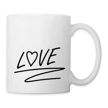 Amour - Mug blanc - blanc - Droite