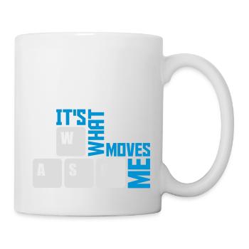 c’est ce qui m’émeut - Mug blanc - blanc - Droite