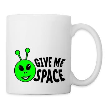 Give me space. UFO aliens face - Mug - white - Right