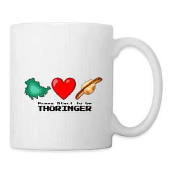 Südharz Merch - Pixel Thüringer - Tasse - Weiß - Rechts