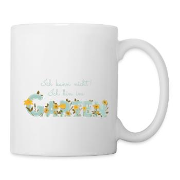 Ich kann nicht ich bin im Garten - Gartenarbeit - Tasse - Weiß - Rechts