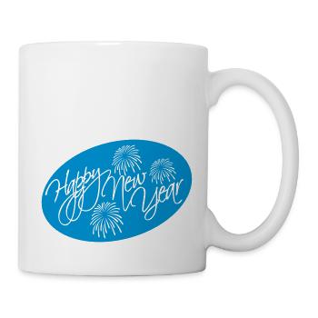 Citation Bonne année - Mug blanc - blanc - Droite