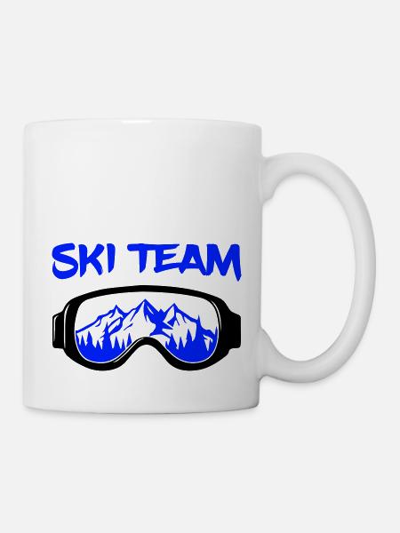 Équipe de ski - Mug blanc - blanc