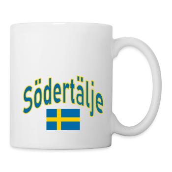 Södertälje drapeau suédois - Mug blanc - blanc - Droite
