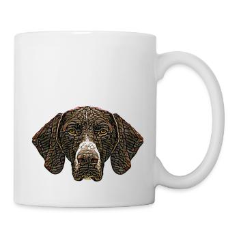 German Shorthaired Pointer Face - Mug - white - Right