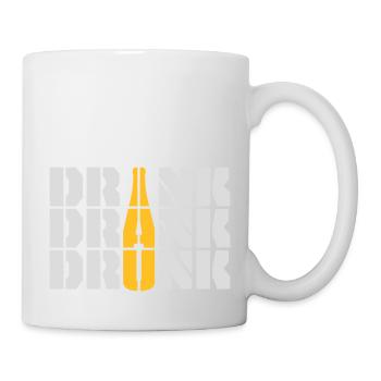 drink drank drunk Zitat - Tasse - Weiß - Rechts