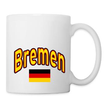 Bremen deutschland flagge - Tasse - Weiß - Rechts