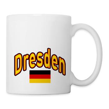 Dresden germany flag - Mug - white - Right
