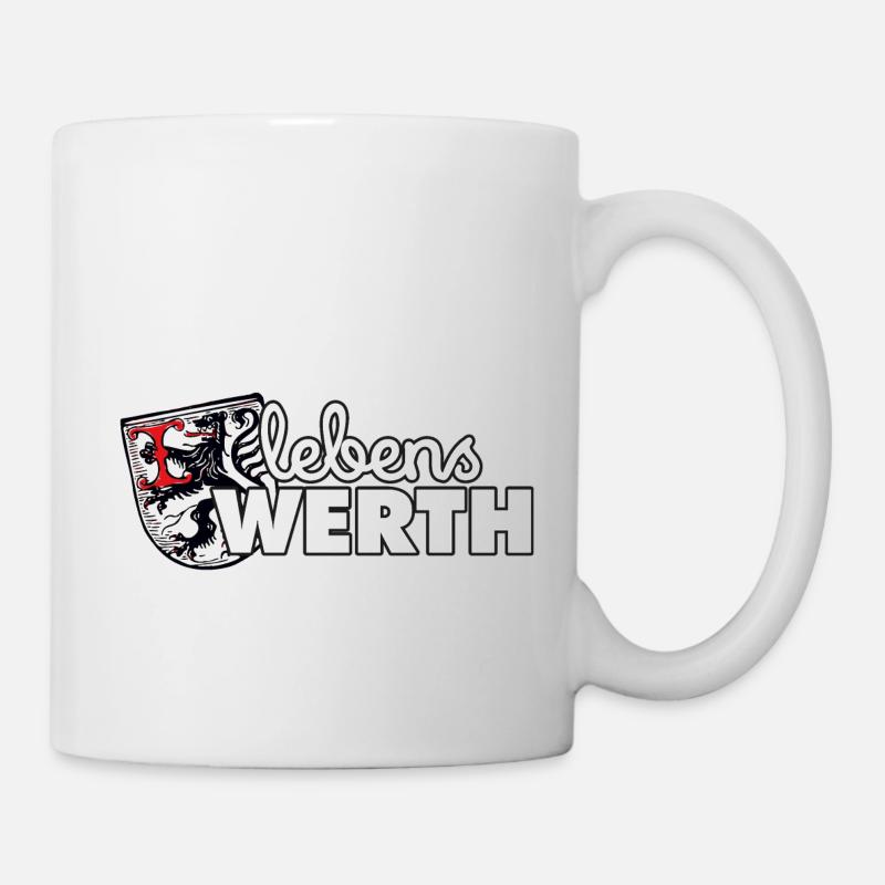 Lebens Werth - Tasse - Weiß