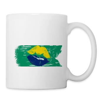 Brazil - Flag - Mug - white - Right