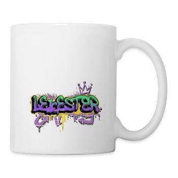 Leicester England UK City Graffiti Spray Sprayer - Mug - white - Right
