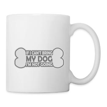 Citation Apportez mon chien - Mug blanc - blanc - Droite