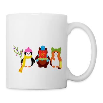 Weihnachts-Besties - Tasse - Weiß - Rechts
