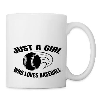 Amateur de baseball baseball femme jeu de baseball - Mug blanc - blanc - Droite