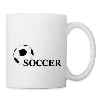 Fußball Football - Mug blanc - blanc - Droite