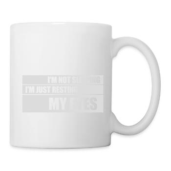 im not sleeping Quote - Mug - white - Right