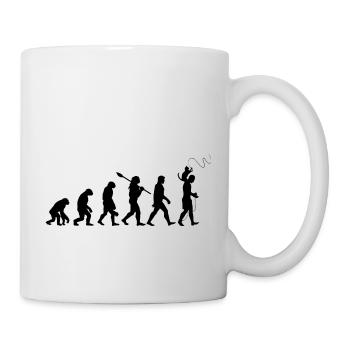 L'évolution du chat - Mug blanc - blanc - Droite