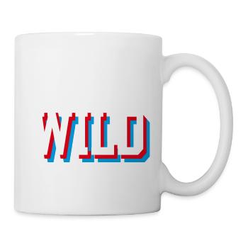 Gliched sauvage - Mug blanc - blanc - Droite