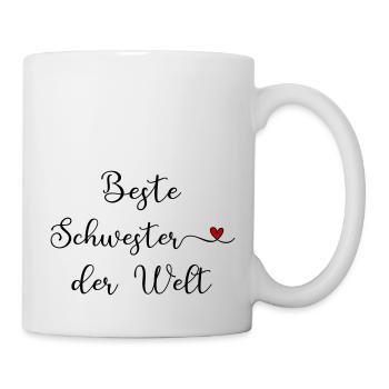 Best sister in the world - Mug - white - Right