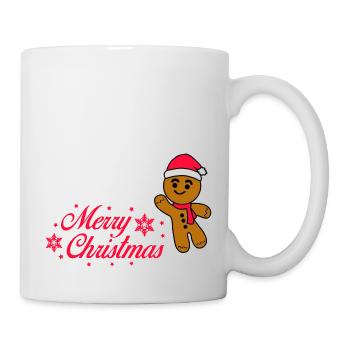 Lebkuchenmann - Tasse - Weiß - Rechts